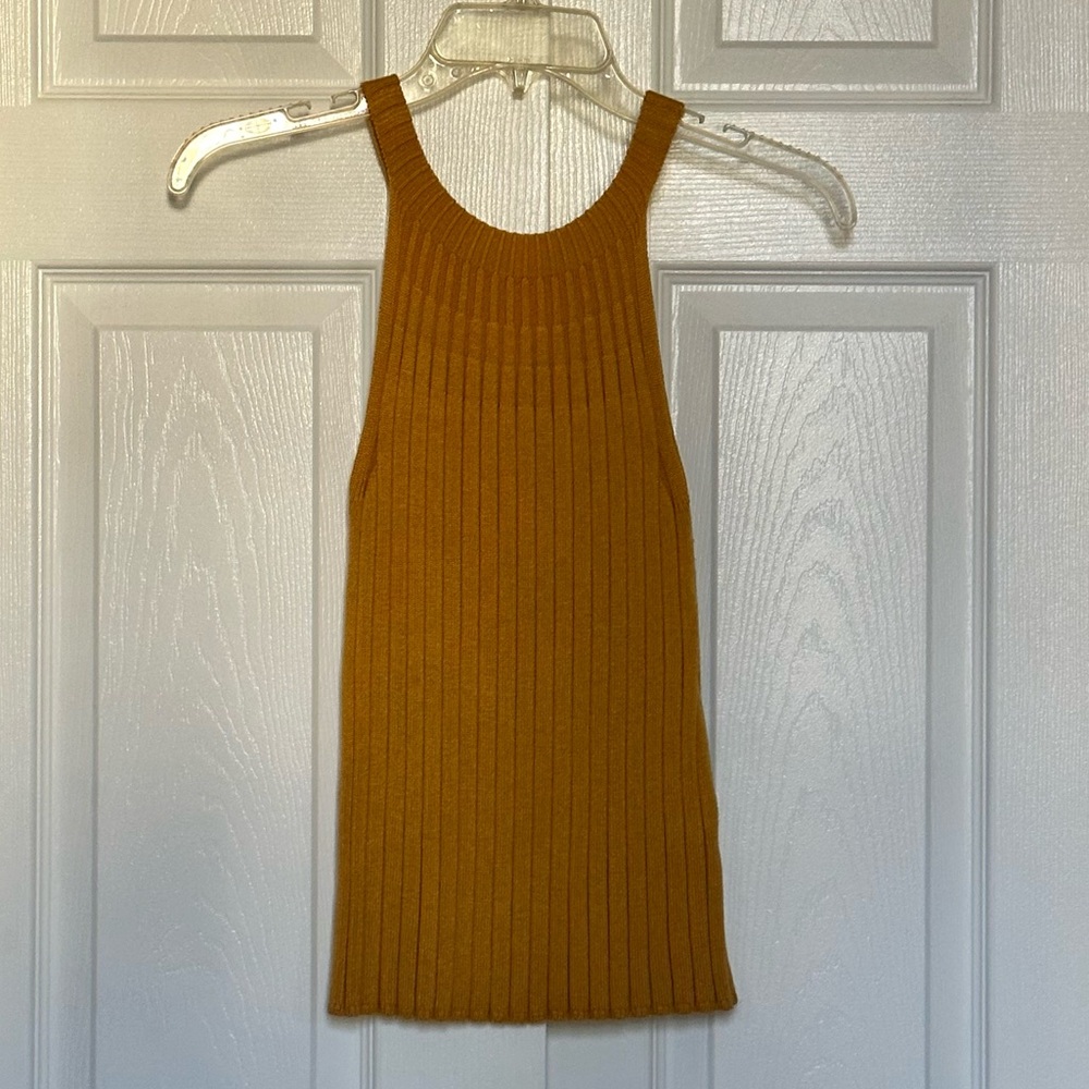XS Mustard Yellow Knit Tank